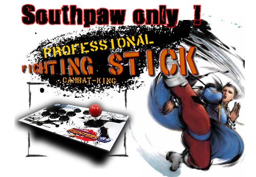 Southpaw Fighting Stick Arcade Game Stick Stick Joystick Street Fighter IV למחשב השמאלי R-LD
