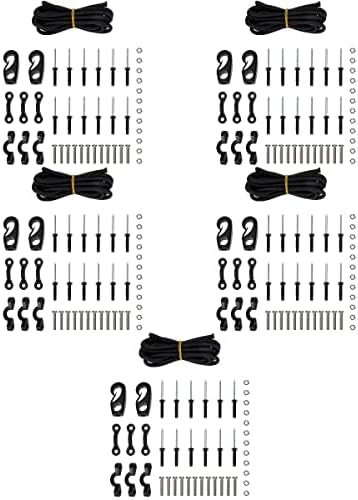 Inoomp 5 סטים של חבלים מקצועיים חבלים עמידים ללבוש רצועות אלסטיות נוחות