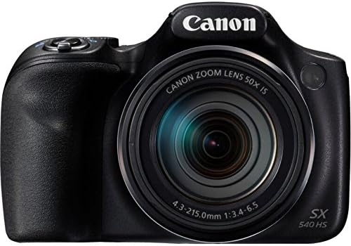 Canon PowerShot SX540 HS 20.3MP מצלמה דיגיטלית עם חבילה אדומה של זום אופטי 50X עם כרטיס זיכרון