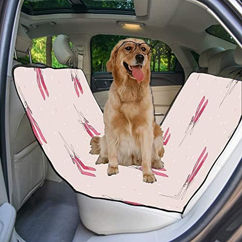 כיסוי מושב כלב מותאם אישית נעלי ריקוד מצוירות ביד יפה הדפסת כיסויי מושב לרכב לכלבים עמיד למים