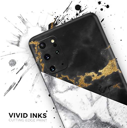 עיצוב Skinz Skinz לבן-שחור-שחור ודיגיטלי זהב דיגיטלי סכל V1 מגן דבקת ויניל עטיפת עור תואם לכיסוי