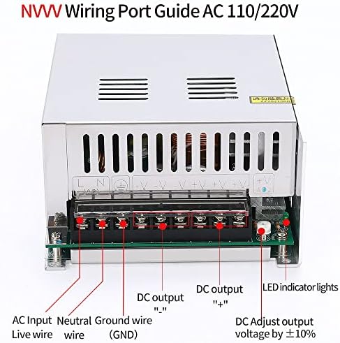 NVVV 65V 12.3A 800W מתג LED אספקת חשמל מנהל התקן AC 110/220V עד DC 65V שנאי עבור מערכת אבטחת טלוויזיה במעגל