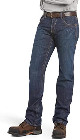 Ariat fr m5 רזה רזה ז'אן ישר - עלייה נמוכה של גברים, ג'ינס רזה