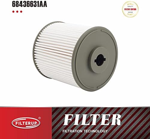 FilterUp 68436631AA החלפת פילטר דלק להחלפת RAM 2500 3500 4500 5500 6.7L 2019-2020 מנוע דיזל RAM 1500 2020