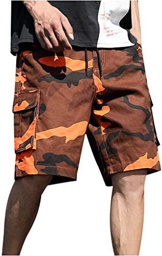 גברים של קיץ בחוץ מזדמן טלאי סרבל כיסים בתוספת גודל ספורט מכנסיים קצרים מכנסיים