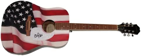 קודי ג 'ונסון חתם על חתימה בגודל מלא יחיד במינו מותאם אישית 1/1 דגל אמריקאי גיבסון אפיפון גיטרה