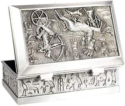 קופסת תכשיטים עשויה מתכת קישוט מצרי יפה