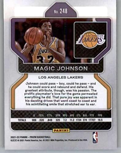 2021-22 Panini Prizm 248 Magic Johnson Los Angeles Lakers