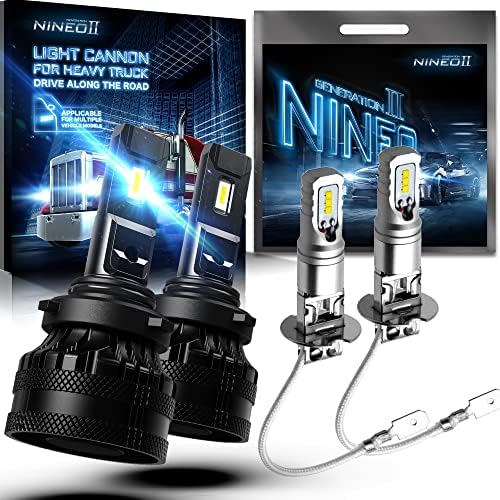 נורות ערפל LED של Nineo H3 ו- 9006 נורות LED של 9006 HB4