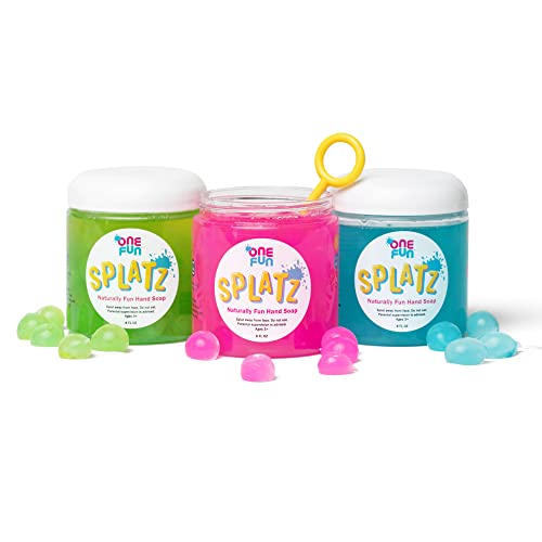 Splatz טבעי וכיף לילדים סבון יד, צבע ורוד עם ניחוח פרחוני טרי 8oz/60 שטיפת ידיים