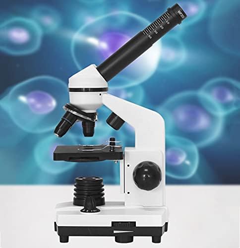 מתחם מיקרוסקופ ביולוגי מקצועי לד מיקרוסקופ סטודנטים חד-עיני חקר ביולוגי מתאם סמארטפון פי 40-1600