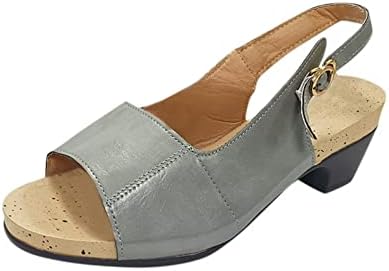 נעלי טריז של Aayomet לנשים סנדלים, סנדלים נשים וינטג 'נעלי עקב נעליים נוחות סנדלים עקבים פתוחים רצועת קרסול