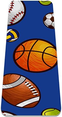 סיבזה כדורסל כדורגל כדורגל פרימיום עבה יוגה מחצלת ידידותי לסביבה גומי בריאות & מגבר; כושר החלקה מחצלת עבור