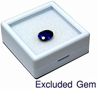 Golbox A 20 יח 'של 4x4 סמ. קופסת תצוגת זכוכית עליונה קופסה אבן חן חן חן אבן תכשיטים אבן מיכל צנצנת