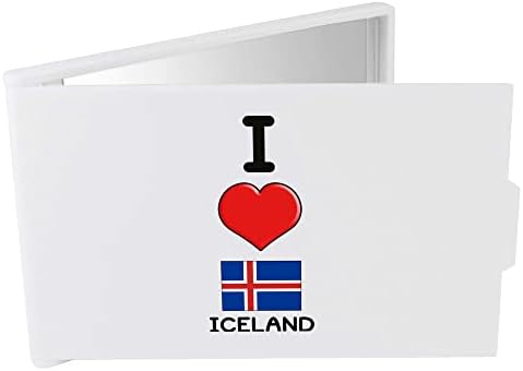 אזידה' אני אוהב את איסלנד ' מראת איפור קומפקטית / נסיעות / כיס