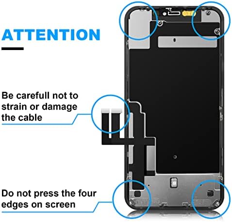 עבור אייפון 11 מסך החלפת מסך 6.1 אינץ ' מסך מגע 3 מסך מגע הרכבה דיגיטלית עם כלי תיקון טלפון