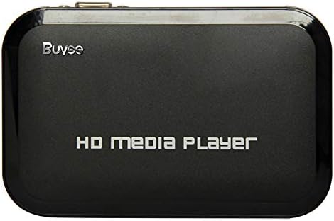 Buyee Portable HD עבור 1080p רזולוציה Multi Media Player 3 יציאות HDMI, VGA, AV, 2 כניסות כרטיס SD