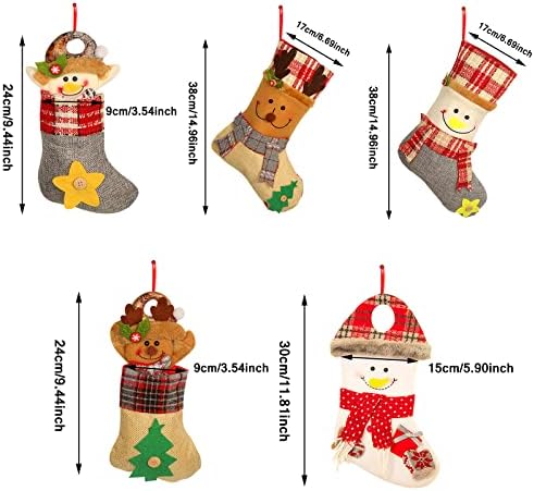 חרוזי קריסטל אקריליים גרבי חג המולד קישוט הבית עץ חג המולד קישוטים תלויים דלת בית קיר עיצוב קיר