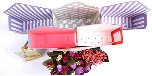 קופסת מעטפת פרחים, קופסת אחסון פרחים מתקפלת, קופסאות נייר עמיד למים, קופסאות נייר, קופסת פרחים