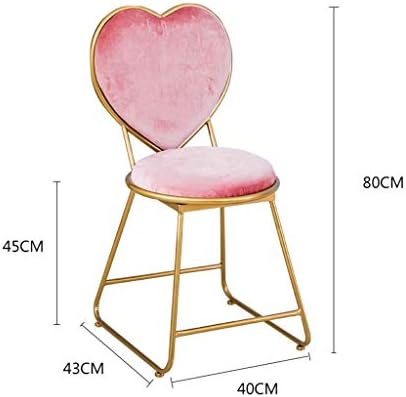 פשטות יצירתית אווירה פשוטה כיסא בצורת לב, כיסא שרפרף קוסמטי מסעדה בית קפה קפה בר עוגת עוגת כיסא כיסא חדר
