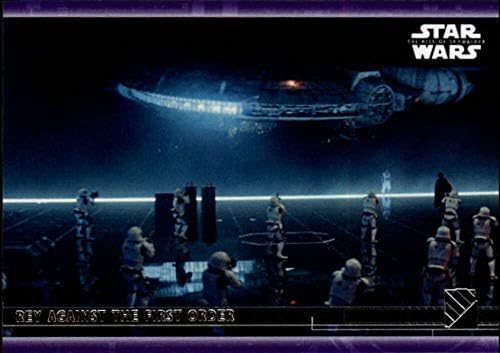 2020 Topps מלחמת הכוכבים עלייה של Skywalker Series 2 Purple 44 ריי נגד כרטיס המסחר הראשון