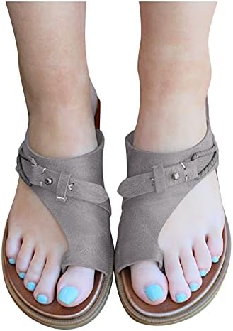 סנדלים לנשים בנות חוטיני קליפ שטוח קליפ בוהן נעליים שטוחות 5.5-10.5 דפוס נחש נמר רטרו רומאי סנדלים
