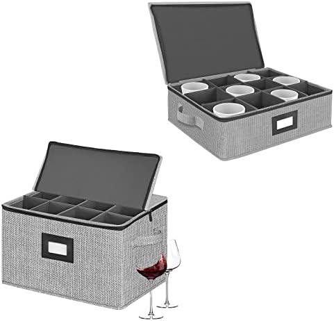 קופסת אחסון Stembort Stem-Homyfort וספלי תה מגדירים את קופסת האחסון עם מכסה, ידיות ומיכלי אחסון