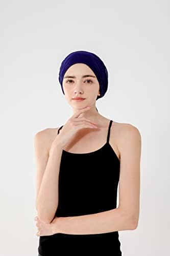 נשים ארוך שיער ראש צעיף כיסויי ראש סרטן כובעי שינה כפה משיי צעיפים עבור סרטן נשים שיער אובדן 3 חתיכות