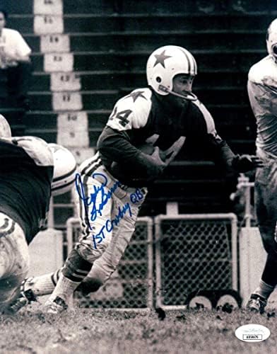 אדי לברון חתום על חתימה 8x10 תמונה קאובוי QB הראשון דאלאס JSA AB54676 - תמונות NFL עם חתימה
