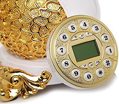 טלפון WODMB קווי קשת קבועה ， אופנה ישנה עתיקה עתיק עתיק טלפון, מערכת תפאורה טלפונית למשרד ביתי קישוט ביתי