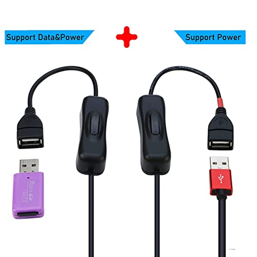 Lokeke USB 2.0 Y כבל סיומת מפצל - USB סוג A 2.0 זכר לסוג כפול מסוג A 2.0 נקבה.