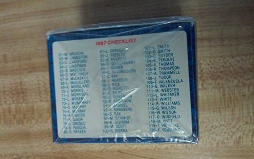 אטום משנת 1987 Fleer Baseball Miniatures שלם כרטיסי מסחר שלם 120 כרטיסים ו -18 מדבקות לוגו! הרולד ביינס, ווייד