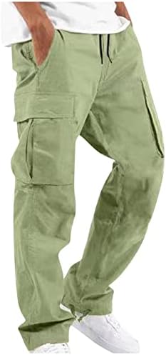 ארוך מכנסיים מטען לגברים מכנסיים מטען עבודה ללבוש לחימה בטיחות מטען 6 כיס מלא מכנסיים אלסטי מותניים מכנסיים