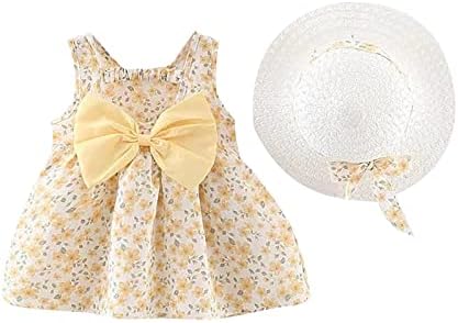 פעוטות תינוקת מתלה חצאית פרועה שמלת עיצוב קשת שמלת קיץ שמלת נסיכה לחופשה שמלת לוליטה יומית