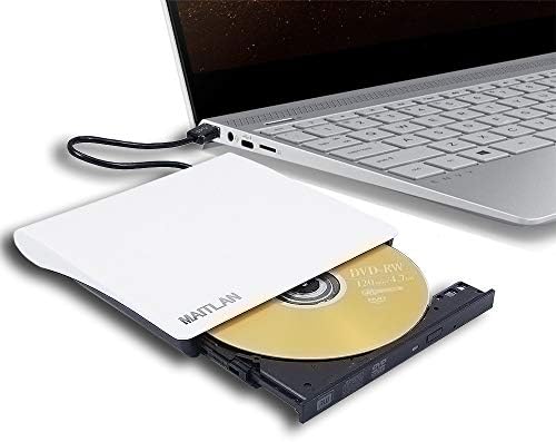 נגן תקליטורים חיצוני דק במיוחד של יו. אס. בי 3.0 די. וי. די, נייד פי 8+-כונן אופטי למבער תקליטורים