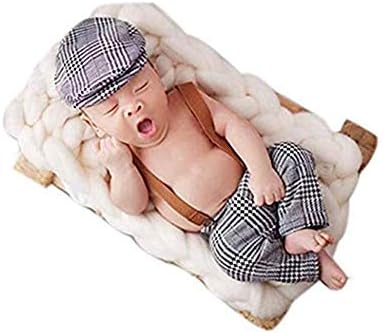 יילוד תינוק אבזרי צילום ילד תמונה לירות תלבושות תינוק אדון סריג כובע חליפת