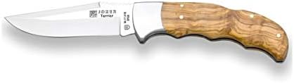 ג ' וקר ציד כיס מתקפל סכין טרייר מס 17, זית עץ ידית, להב 3.54 סנטימטרים מובה, עם מנעול חזרה, דיג כלי, ציד,