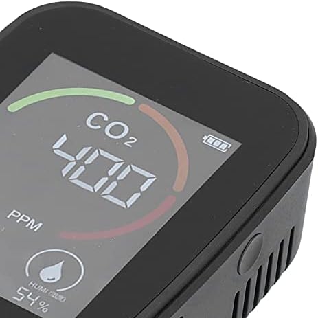 צג איכות אוויר, גלאי לחות בטמפרטורת מסך צבע דיגיטלית גלאי TVOC נייד עם כבל נתונים USB למשרד לסלון עבור HCHO לחדר