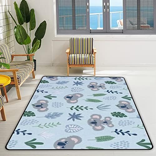 זוחל שטיח מקורה משחק מחצלת קואלה דוב חמוד לסלון חדר שינה חינוכי משתלת רצפת שטיח שטיח 80x58 אינץ '