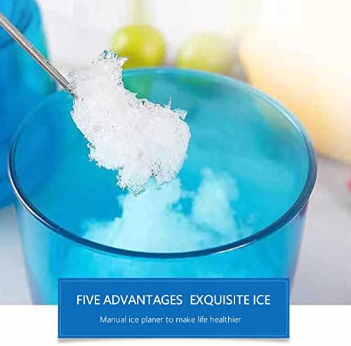 יד מגולח קרח מכונה ידנית פירות שייק מכונה מיני ביתי קרח מכונת גילוח קטן קרח מגרסה שמיים כחולים 1