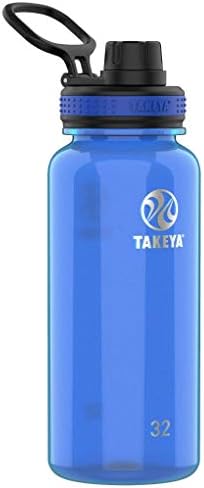 Takeya Premium איכותי טריטן בקבוק מים ספורט פלסטי עם מכסה זרבובית, BPA בחינם, 24 אונקיה, אוקיינוס