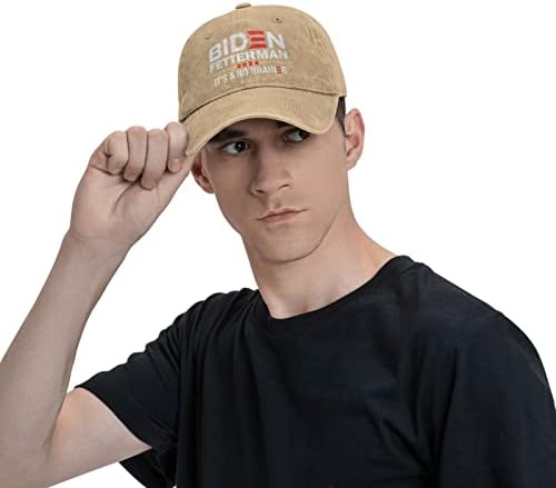 Biden-Fetterman-2024-It's-a-no-brainer-24 בחירות כובע בייסבול כובעי בייסבול לגברים נשים משאיות כובע