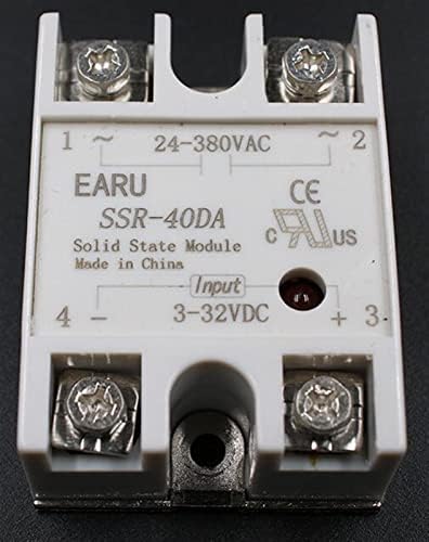 Hifasi 1PC SSR-40 DA SSR-40DA 40A כניסת ממסר SSR 3-32VDC פלט 24-380VAC לבקר טמפרטורת PID שנאי