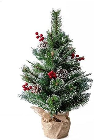 עץ חג המולד של Deflab 60 סמ שולחן עבודה עץ חג המולד קישוט מחטי אורן עץ חג המולד מעורב עץ קישוט משפחתי קטן לילדים