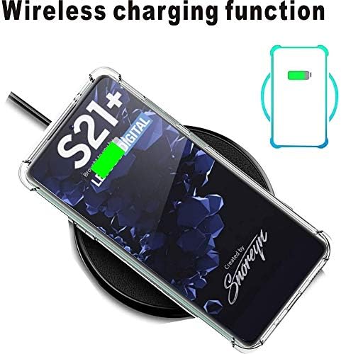 Folmeikat Samsung Galaxy S21 פלוס 5G מארז טלפון ברור, כיסוי מגן TPU גמיש עם זעזועים, הגנה מפני