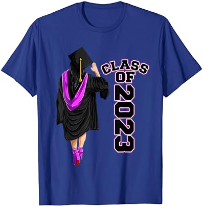 כיתת נשים משנת 2023 חולצות בוגרות בוגרות, חולצת טריקו בנות סיום