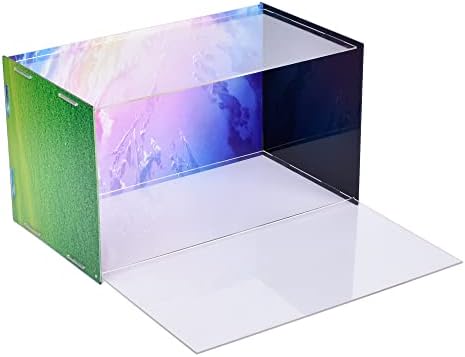 קופסה אקרילית של LfiveOOH עם דפוסי שמיים ודשא-דשא קופסה צלולית קופסה אקרילית מקרה של דלת פתיחה צדדית 6.3 W