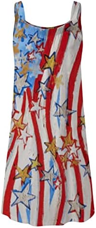 שמלות קיץ של Kuaileya לנשים 2023 יום העצמאות לנשים פלוס אופנה בגודל אמריקאי 4 ביולי אלגנט או צוואר
