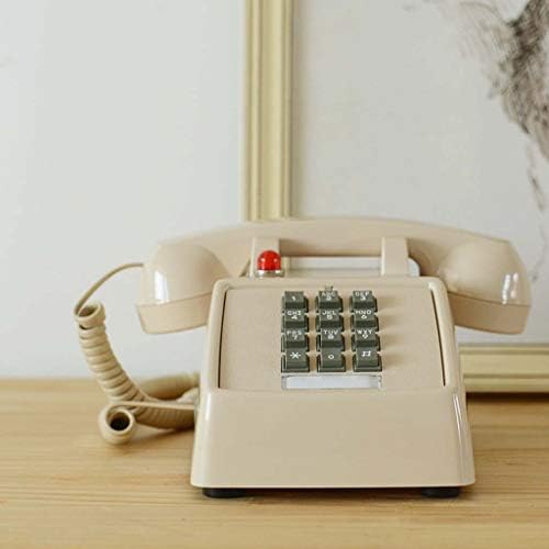טלפון קוויד טלפוני QDID משנות השבעים השראה טלפון רטרו של כפתור כפתור קבוע עם צלצל פעמון קלאסי
