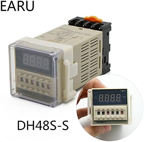 ANKANG DH48S-S-S-0.1S-990H AC 110V 220V DC 12V 24V מחזור חוזר מחזור SPDT ממסר מתג זמן טיימר לתכנות עם RACKE